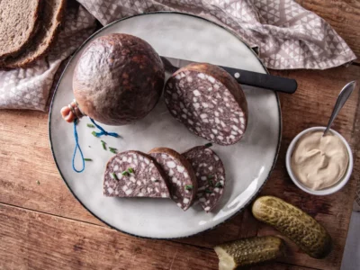 Thüringer Rotwurst in der Blase