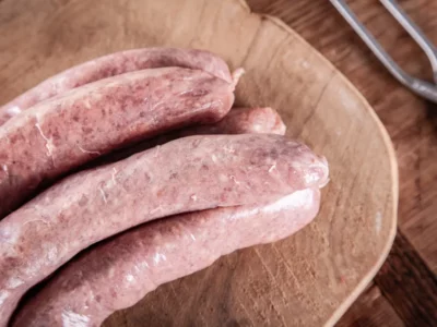 Alternative view of hausgemachte Wildbratwurst 5er Pack schockgefrostet