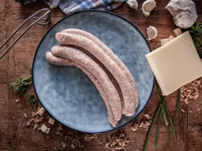 Hüttenbratwurst mit Bergkäse 5 Stück