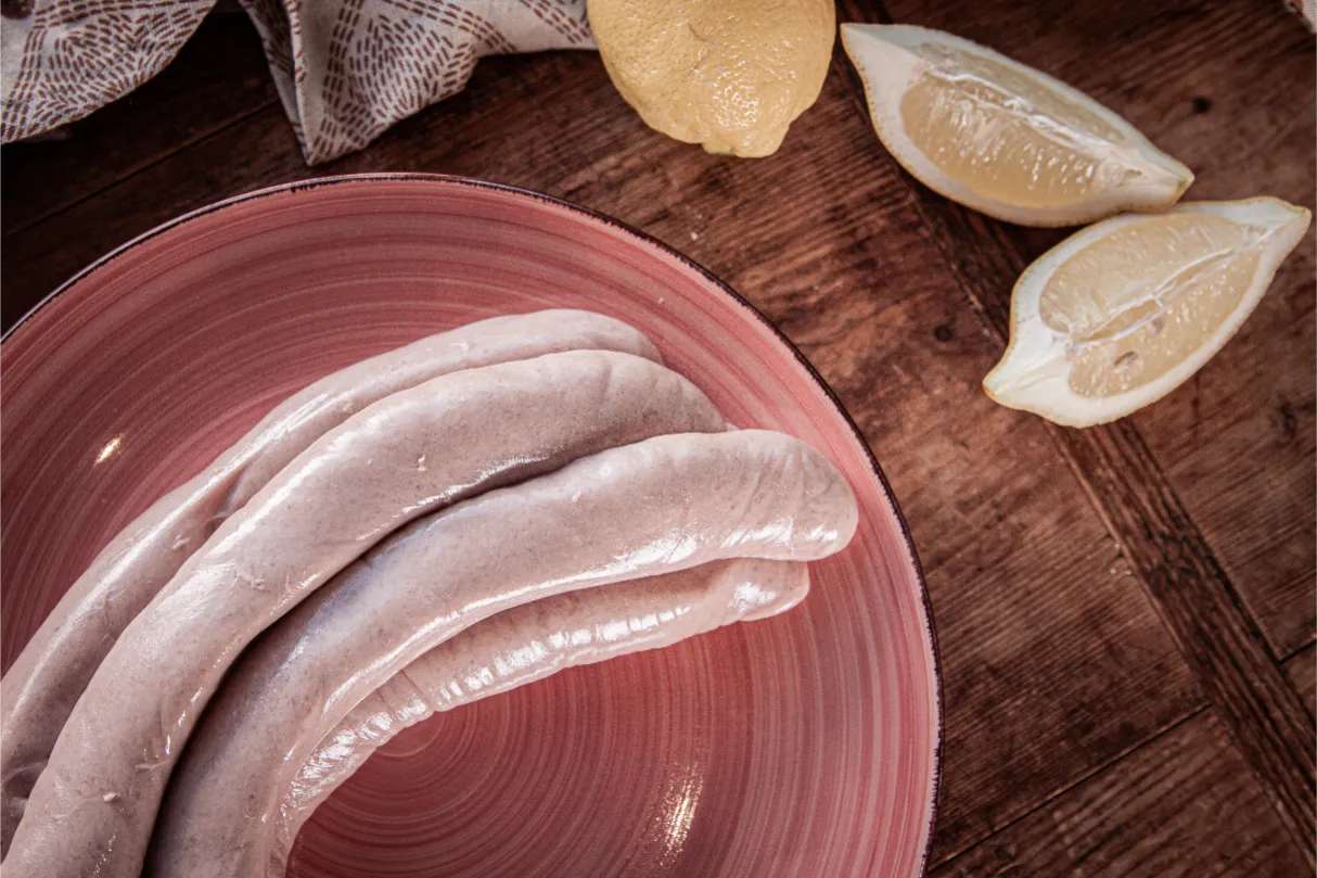 Schlesische Bratwurst schockgefrostet 5 Stück – Bild 2