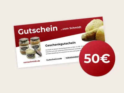 Geschenkgutschein im Wert von 50€
