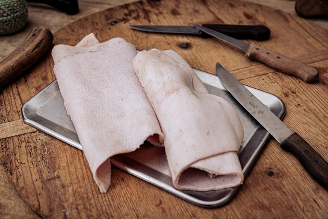 Schweineschwarten vom Rücken