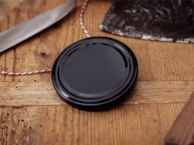 Gläser-Deckel schwarz | 10 Stück