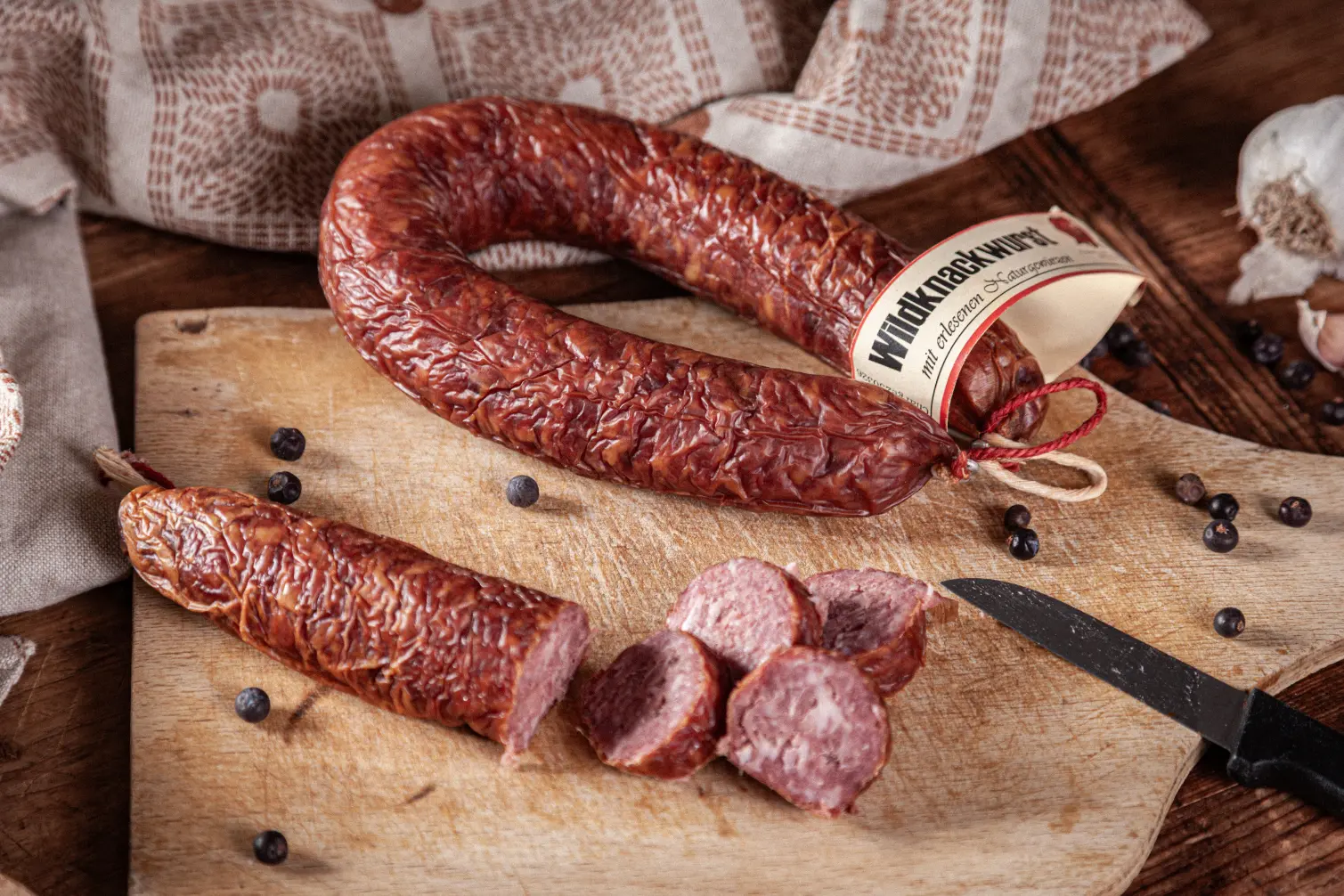 Wildknackwurst im Ring